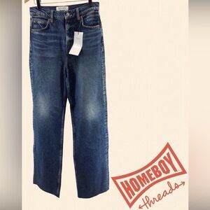 Reformation Blue Straight Men Jeans